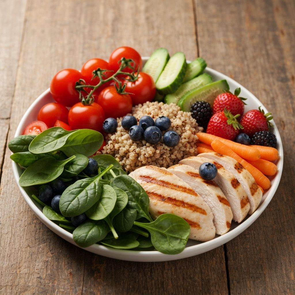 Healthy balanced meal