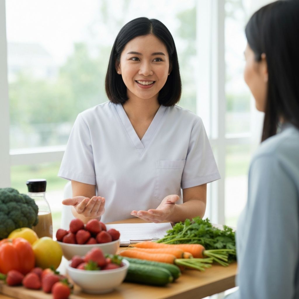 Healthy nutrition consultation
